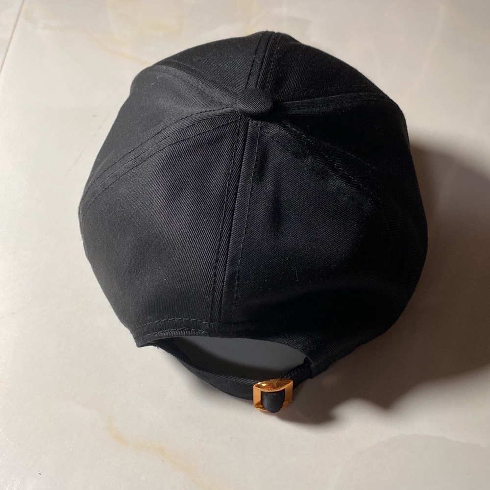 Celine Black Cap with Cream Logo - Picture 3 of 4